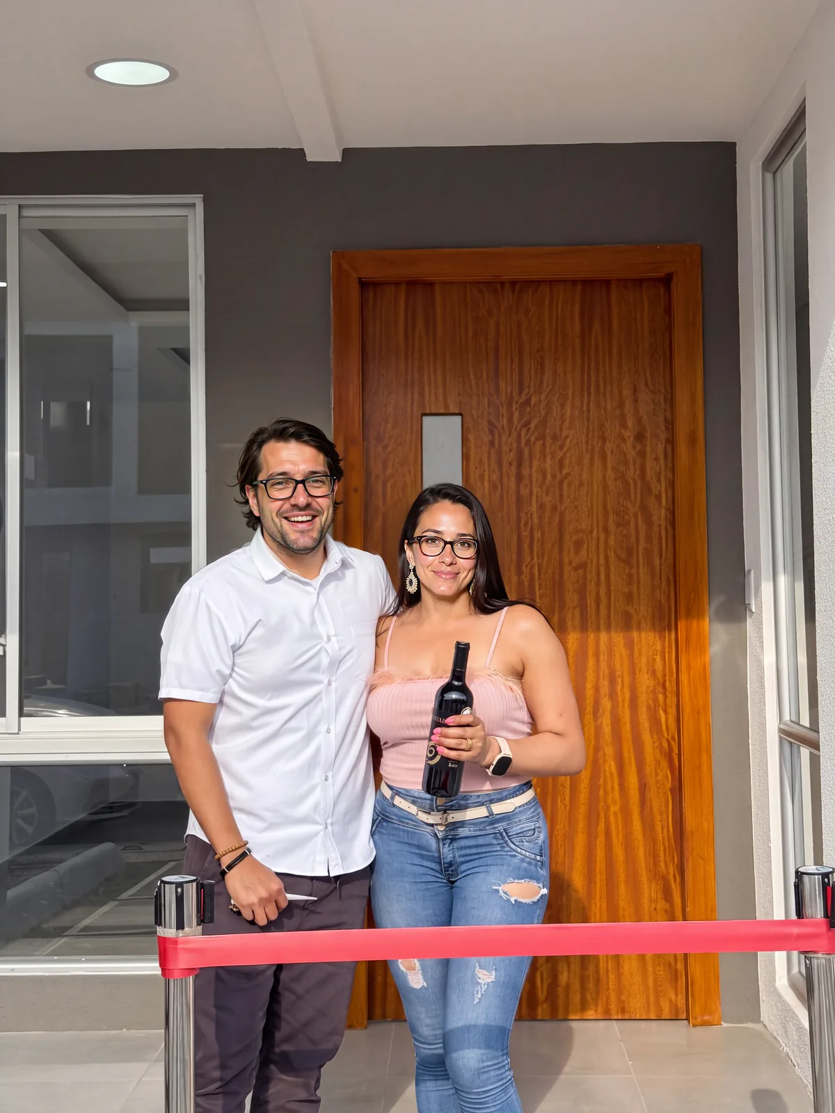 Familia en su nueva casa de Cittavento