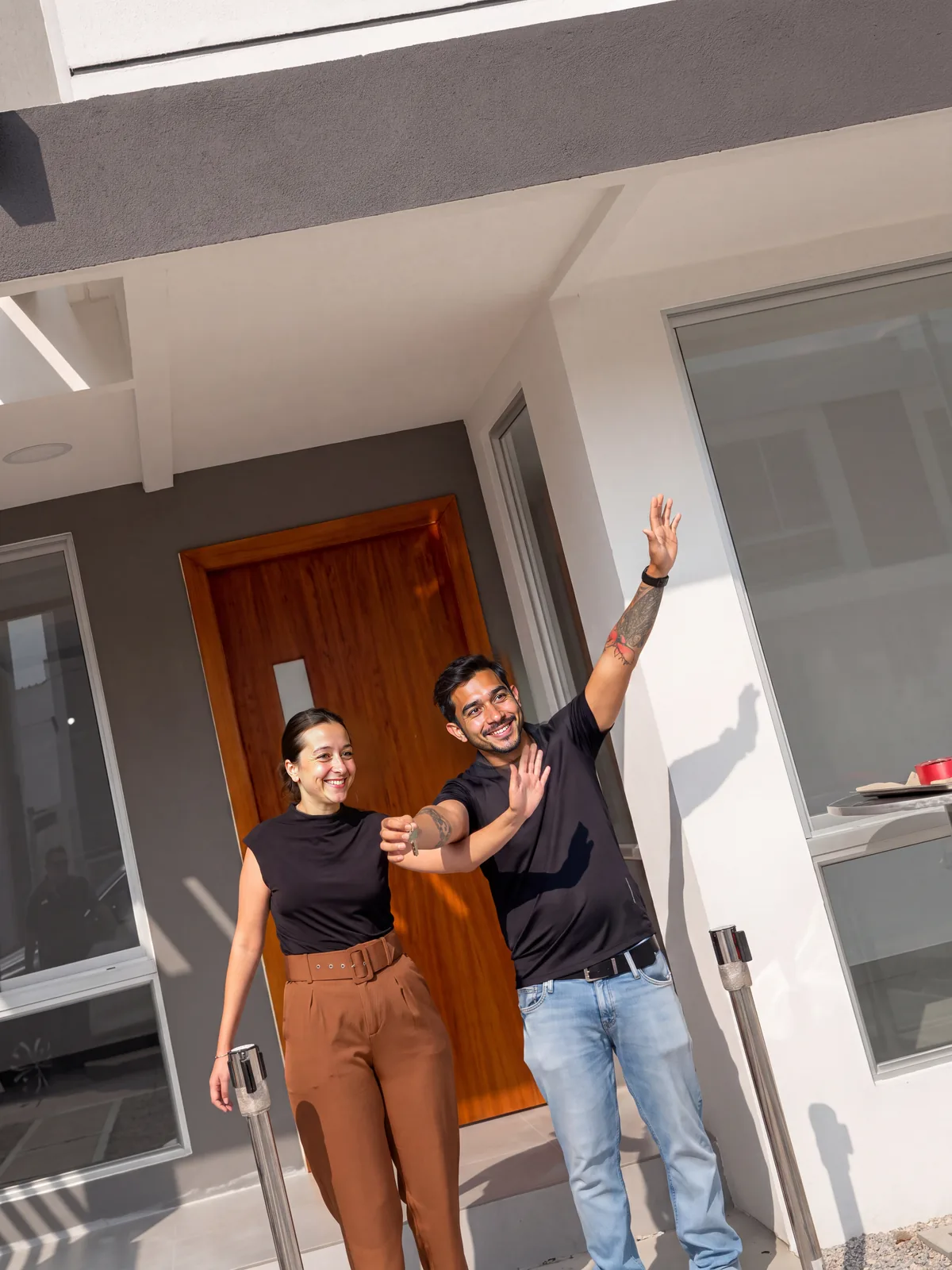 Familia en su nueva casa de Cittavento